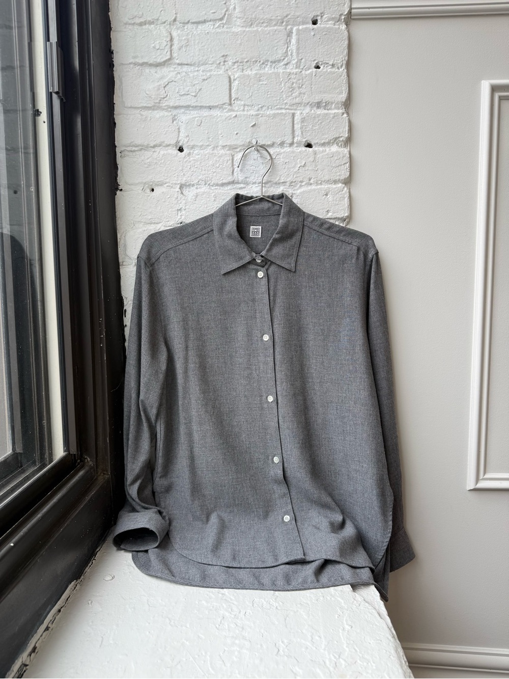 Toteme Grey Button-Down Shirt